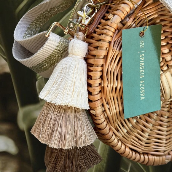 Biarritz Sac tassel Round Rattan Bag customized - Picture 2 of 6